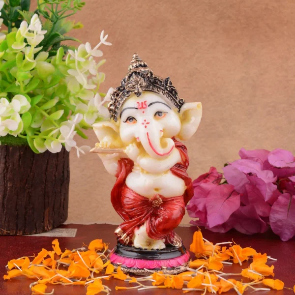 Ganesha Idol Ganesh Statue for Home Decor Ganesha murti for Office Desk, & Ganpati Idol for Pooja Room Car Dashboard Decoration Item