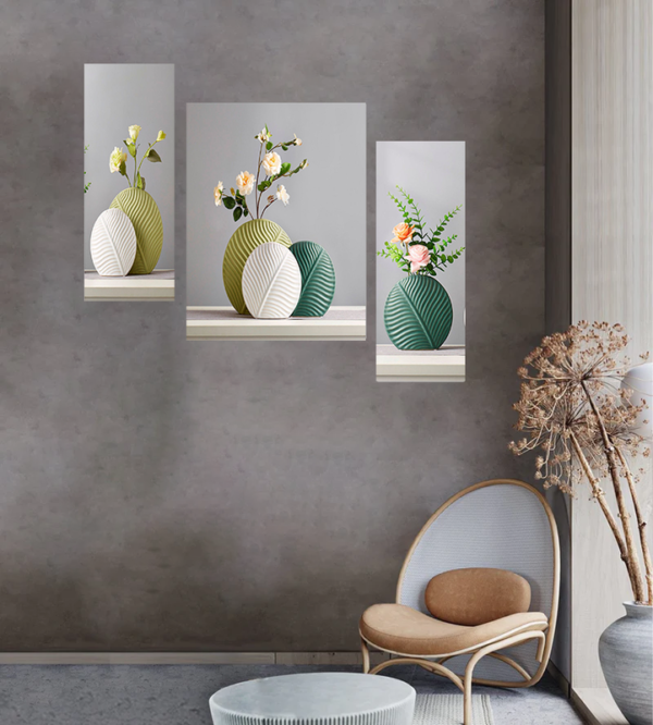 Set Of 3 Digital Wall Painting
